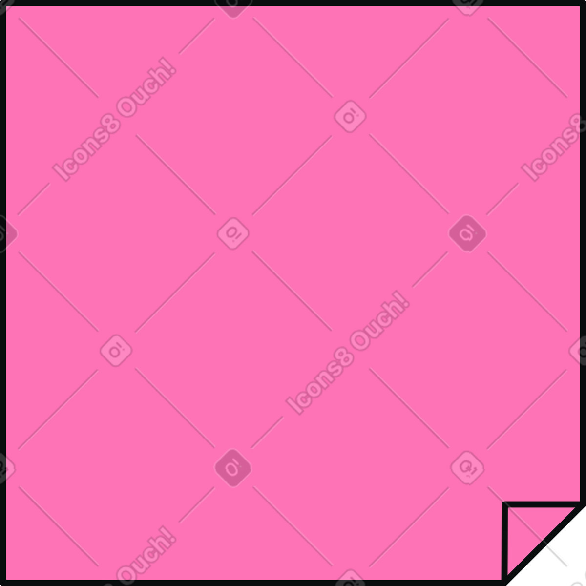 Sticker note illustration in Teko style download in PNG, SVG