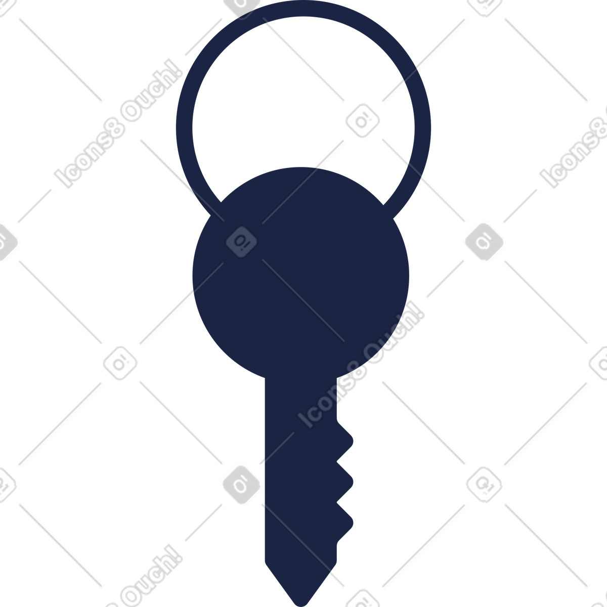 Key illustration in Urban Line style download in PNG, SVG