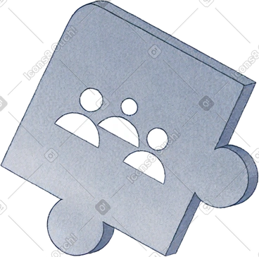Part of puzzle with team icon PNG, SVG