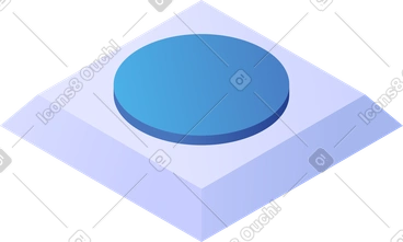 Platform with circle PNG, SVG