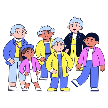 A gallery showcasing a collection of historical figures. Each figure has distinct, detailed facial features that reflect their time period. The expressions on their faces represent various emotions, such as determination, wisdom, and curiosity. Each figure is dressed in clothing typical of their era, showcasing the unique styles and colors of the time. There are subtle variations in hairstyles and accessories that further enhance the individuality of each character. The background is minimalistic, allowing the focus to remain on the figures and their expressions.