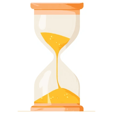 A large hourglass with a wooden frame and intricate carvings stands on a surface. The top chamber is filled with shimmering golden sands that slowly flow down into the bottom chamber. The glass is clear and smooth, allowing a detailed view of the sands as they trickle through the narrow neck. Light reflects off the golden particles, creating a soft glow around the hourglass. The base of the hourglass is wider, providing stability and showcasing the craftsmanship of the frame.