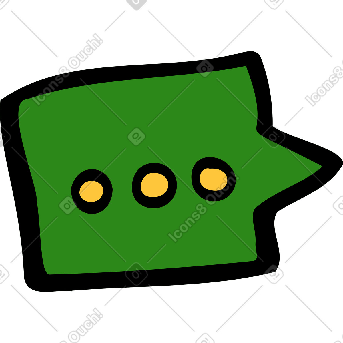 Small typing bubble illustration in PNG, SVG