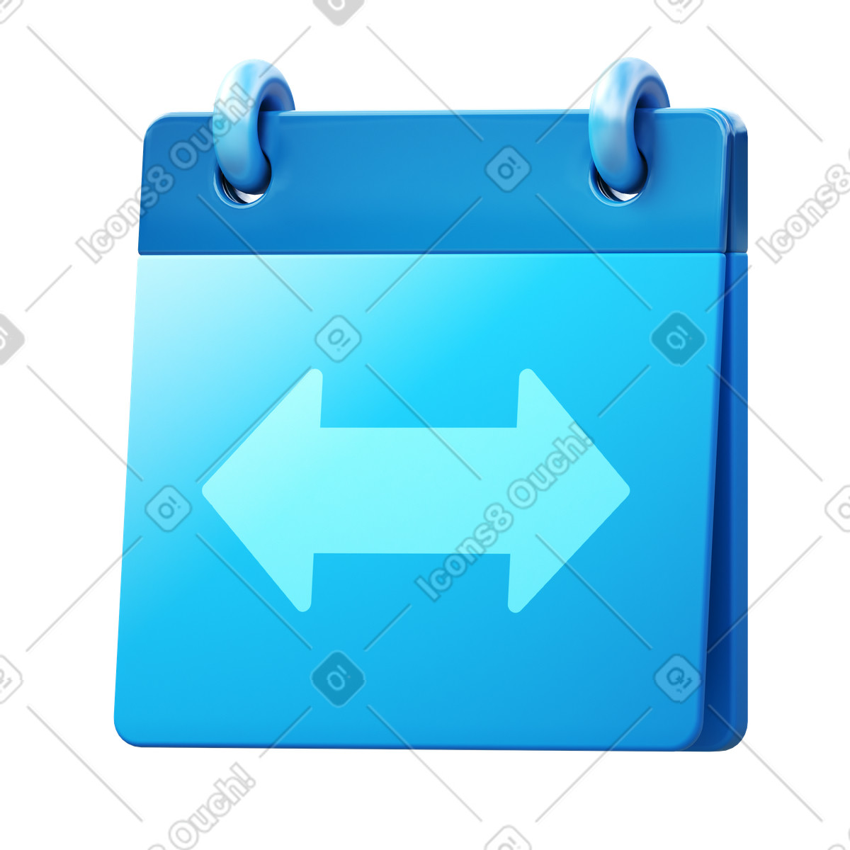 Illustration Date span dans le style 3D Fluency à télécharger aux formats PNG, SVG
