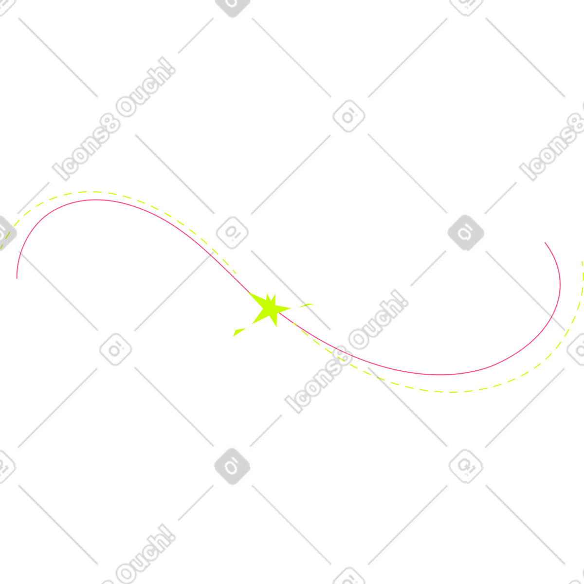 Stern mit linien-Illustration im Space-Stil als Download in PNG, SVG
