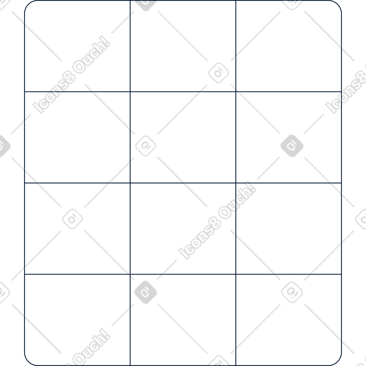 Ilustración Marco de malla en estilo Cubes a descargar en PNG y SVG
