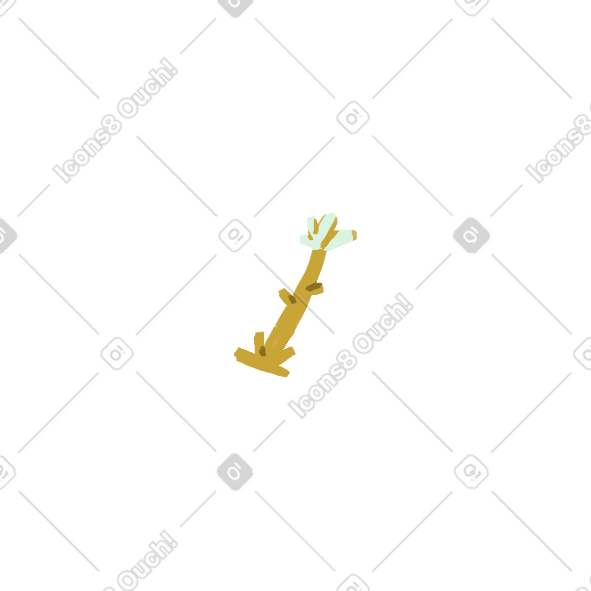Ilustración Flor en estilo Atomic a descargar en PNG y SVG