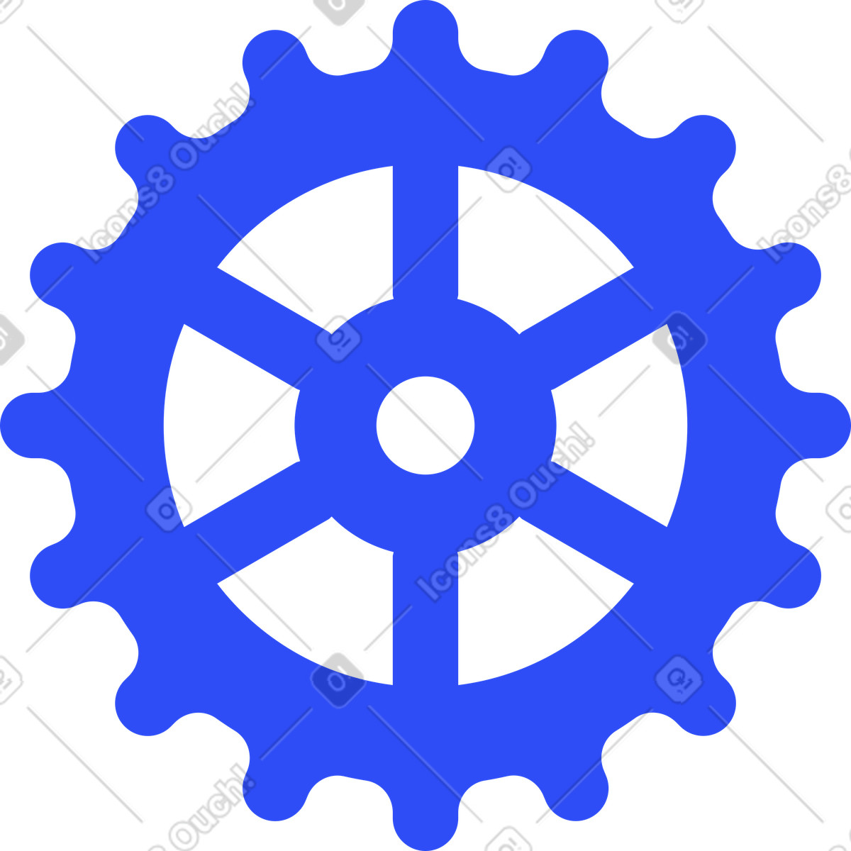 Gear illustration in System style download in PNG, SVG