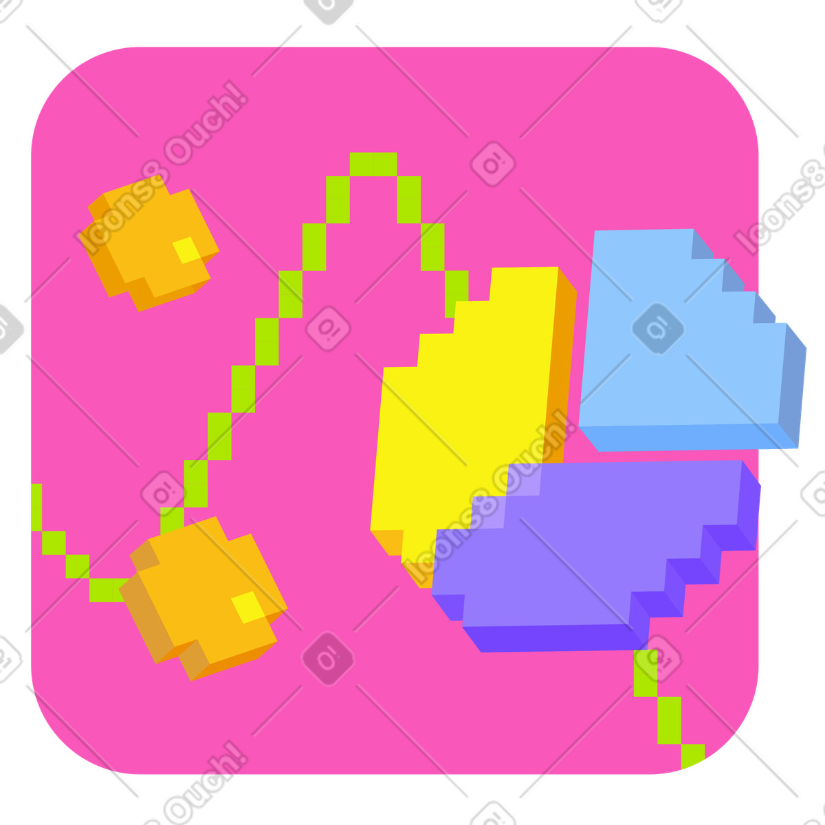 Finanzanalyse-symbol mit diagrammen und m&uuml;nzen-Illustration im 8bit-Stil als Download in PNG, SVG