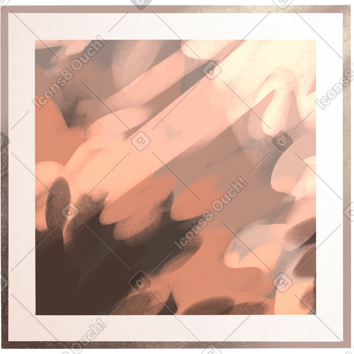 Ilustración Cuadro abstracto en tonos beige estilo Demure a descargar PNG y SVG