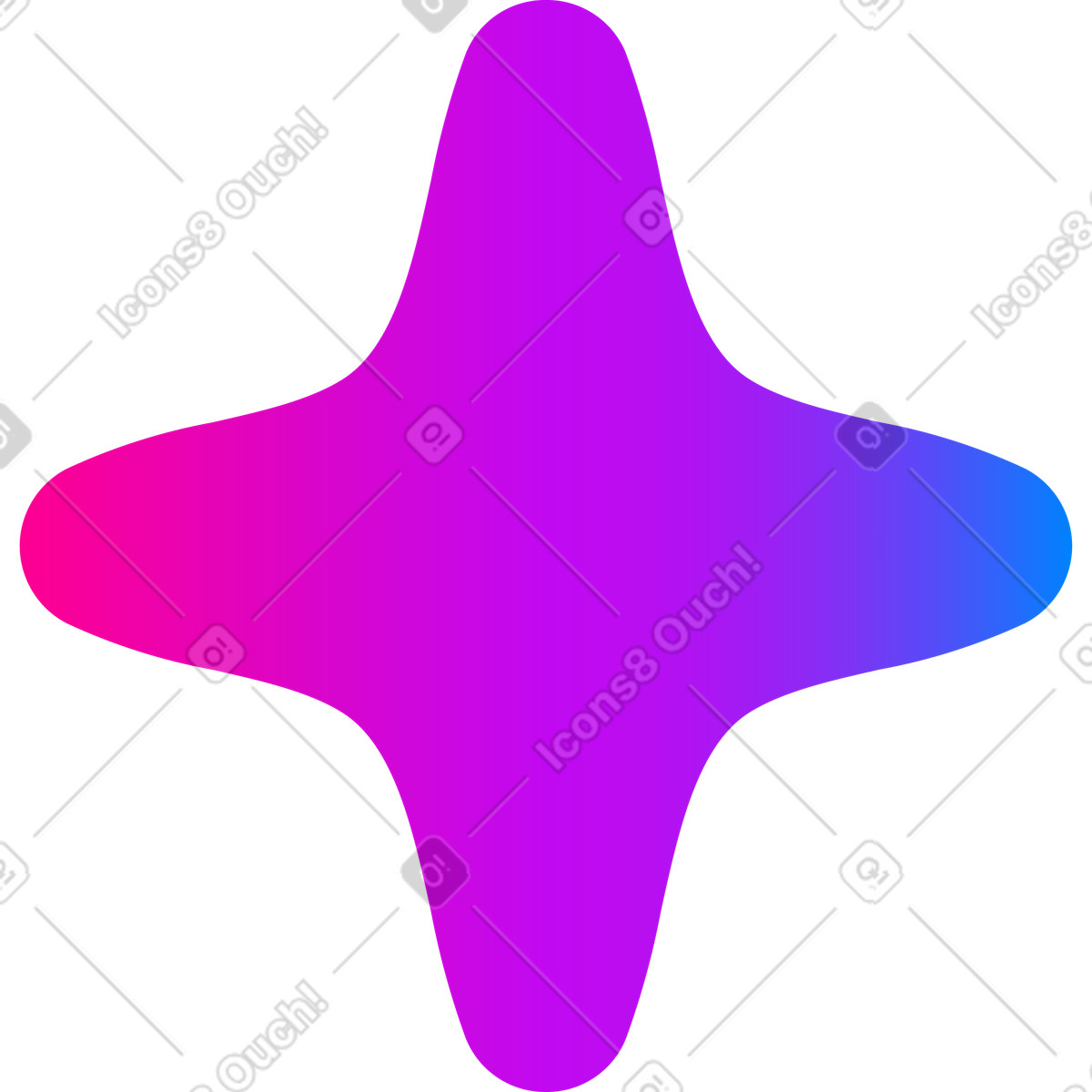 Ilustração de Glow effect star form for digital decor em no estilo Vibrant para baixar em PNG, SVG