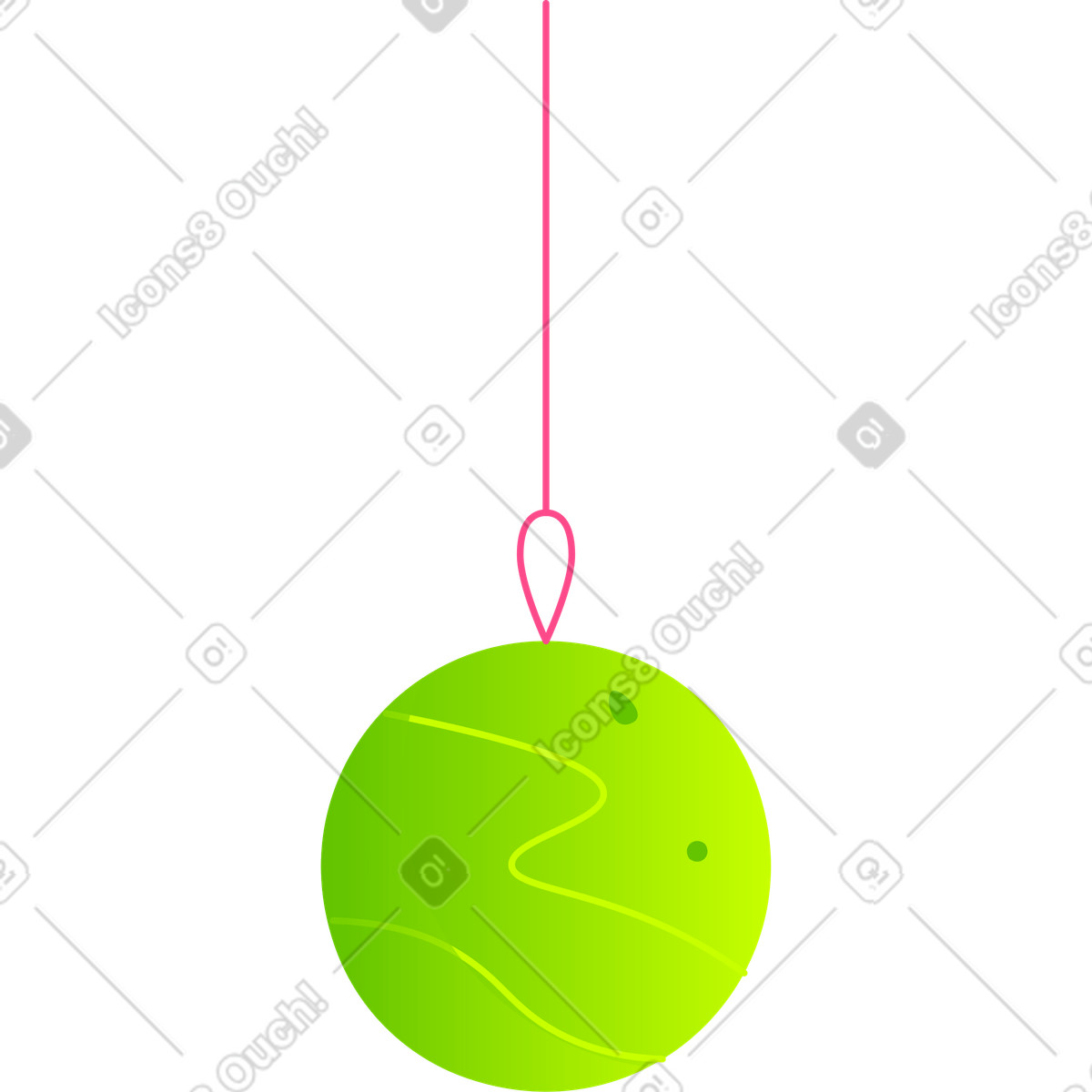 Ilustração de Bola natal em no estilo Space para baixar em PNG, SVG