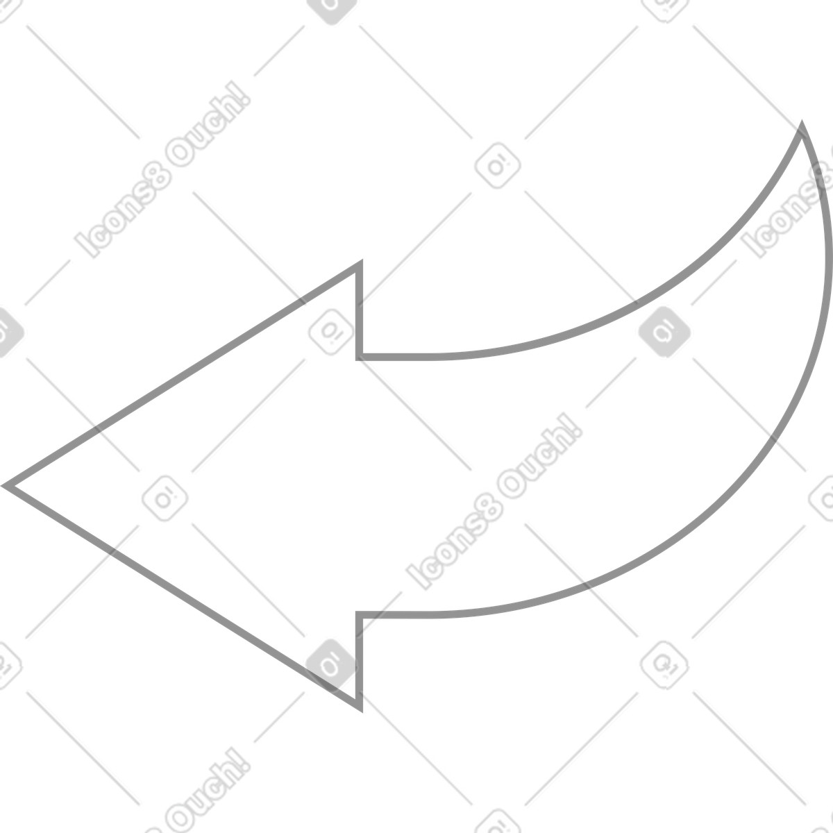 Ilustração de Seta resposta em no estilo Concept para baixar em PNG, SVG
