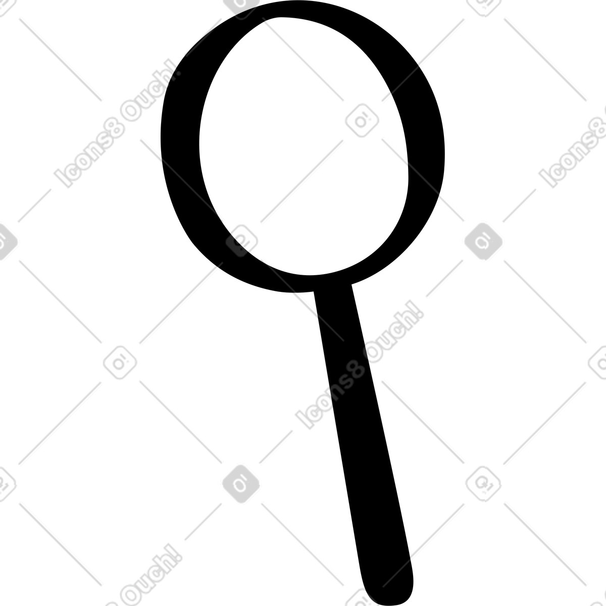 Ilustração de Lupa em no estilo Journal para baixar em PNG, SVG