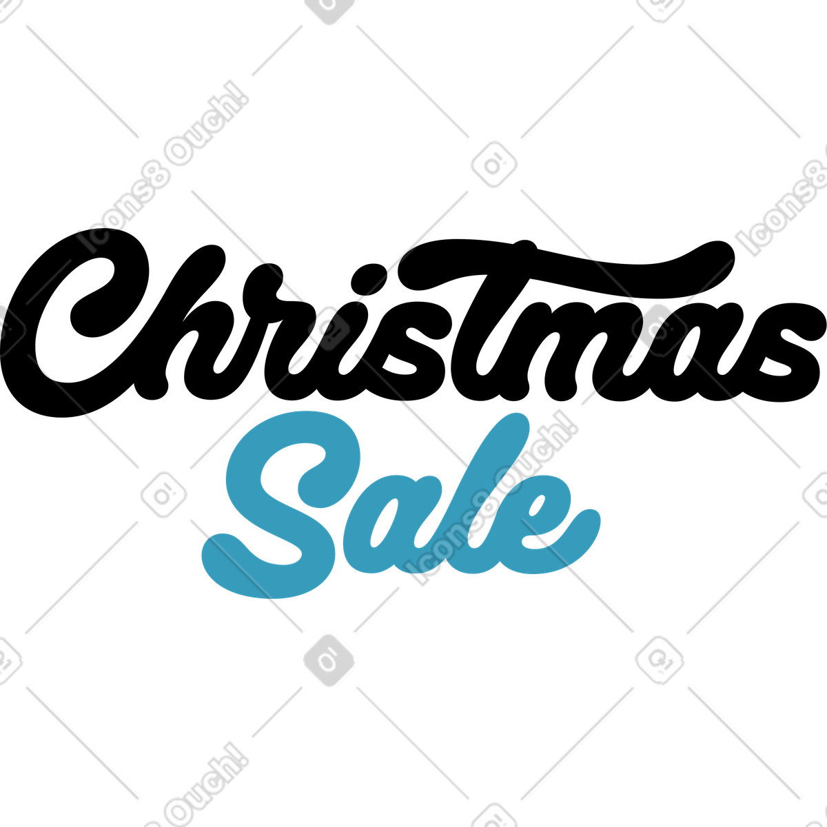 Ilustración Texto de venta navidad letras en estilo Airy a descargar en PNG y SVG