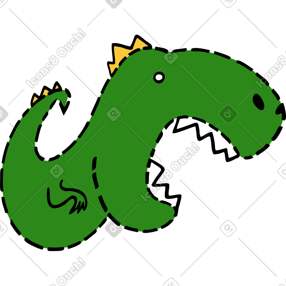 Ilustración Hologram of a dinasour en estilo Comic descargar en PNG y SVG