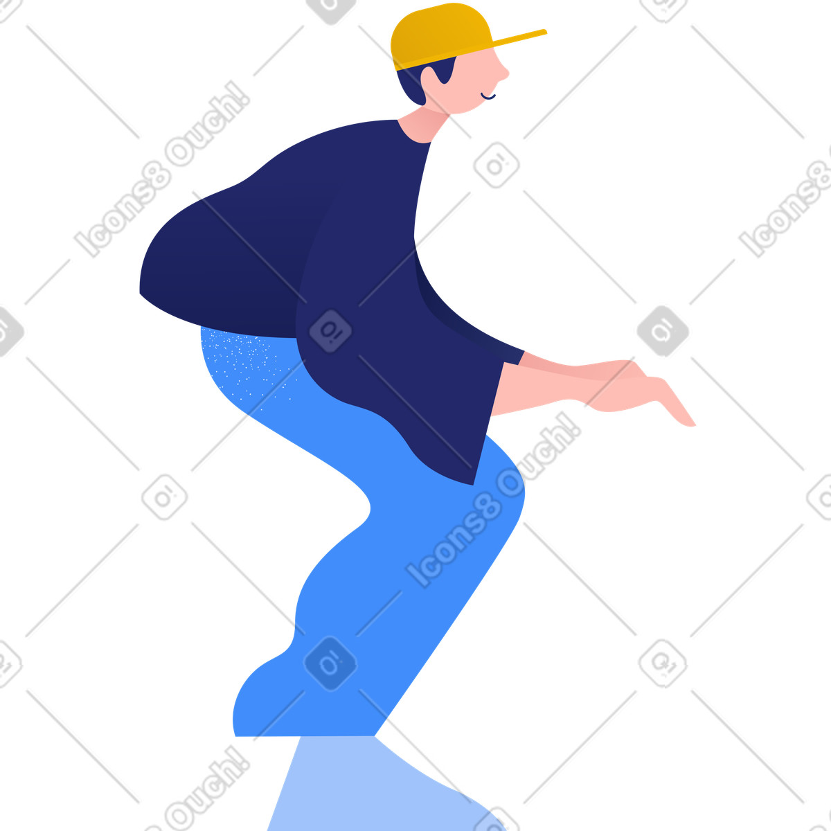 Uomo illustrazione in stile Clip scarica in PNG, SVG