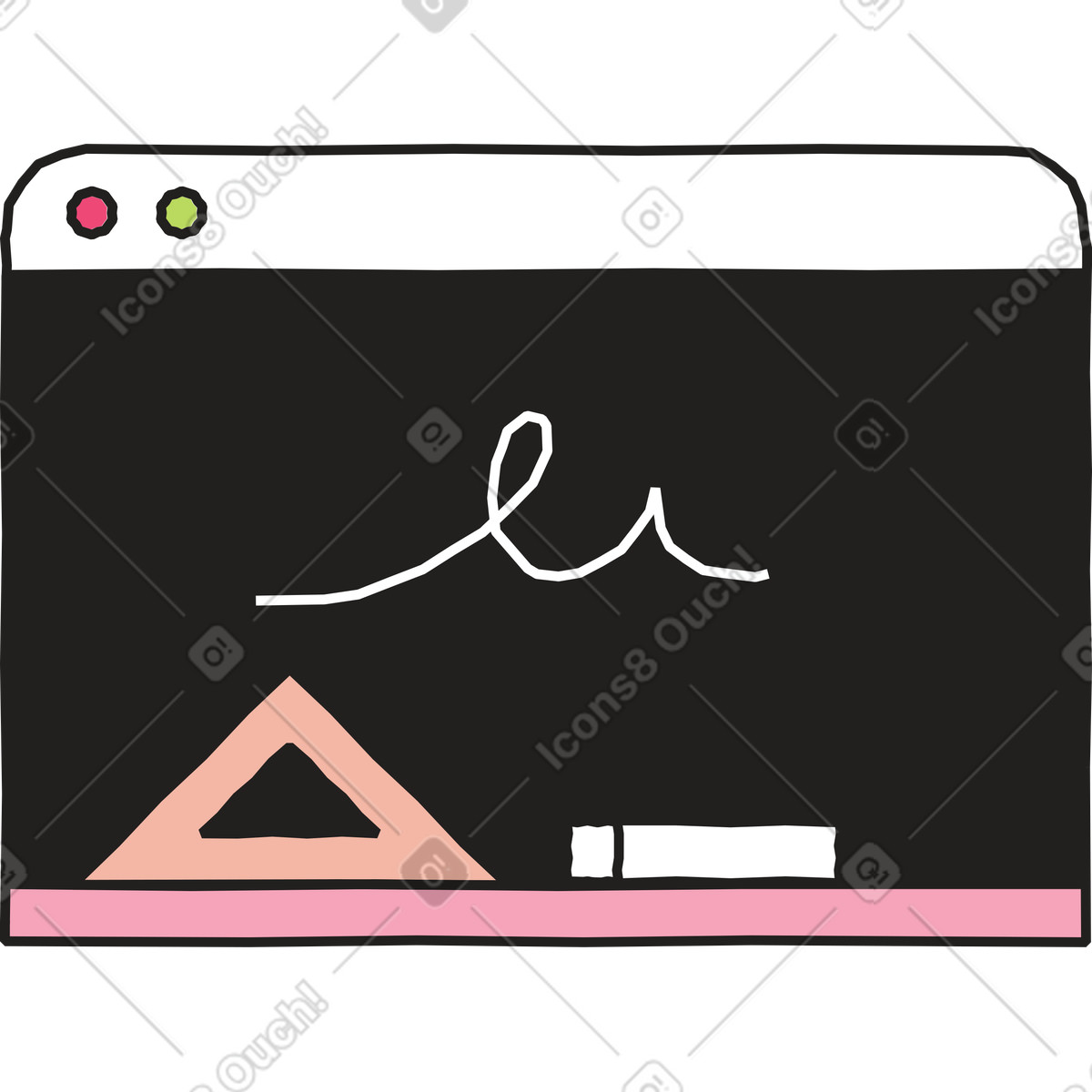 Ilustración Navegador de pizarra en estilo Dazzle a descargar en PNG y SVG