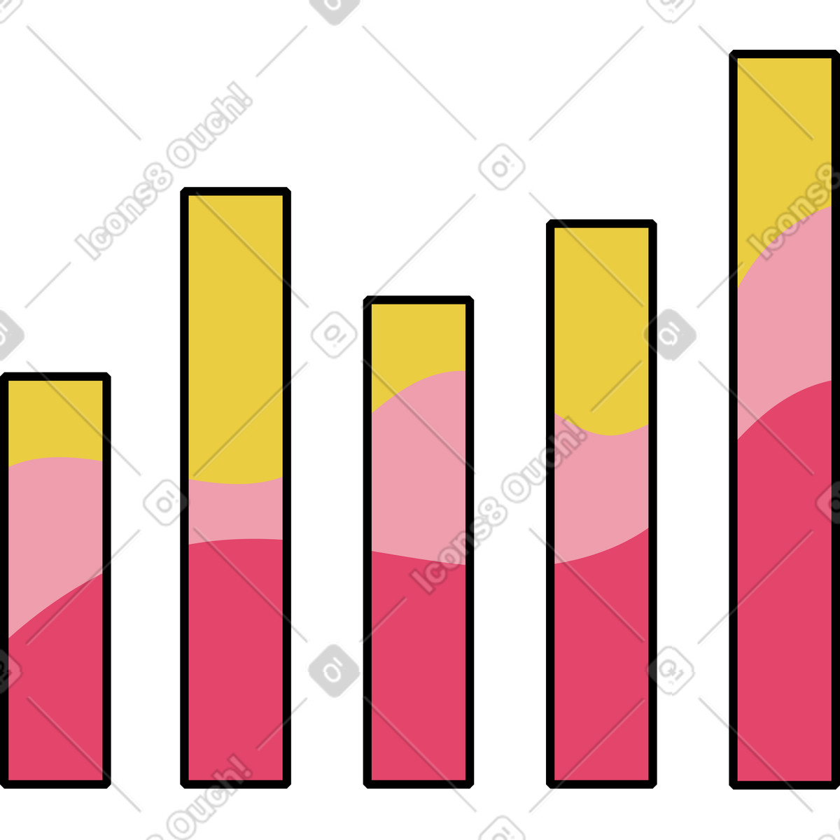 Graph illustration in PNG, SVG