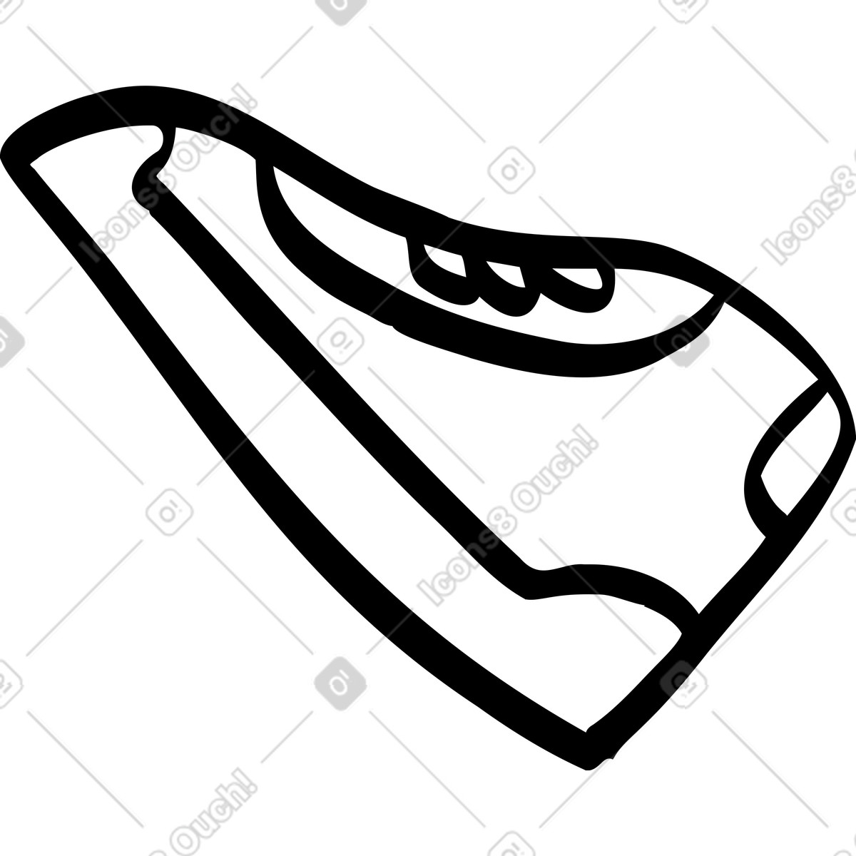 下载 Journal 风格的 运动鞋 插画，支持 PNG、SVG 格式