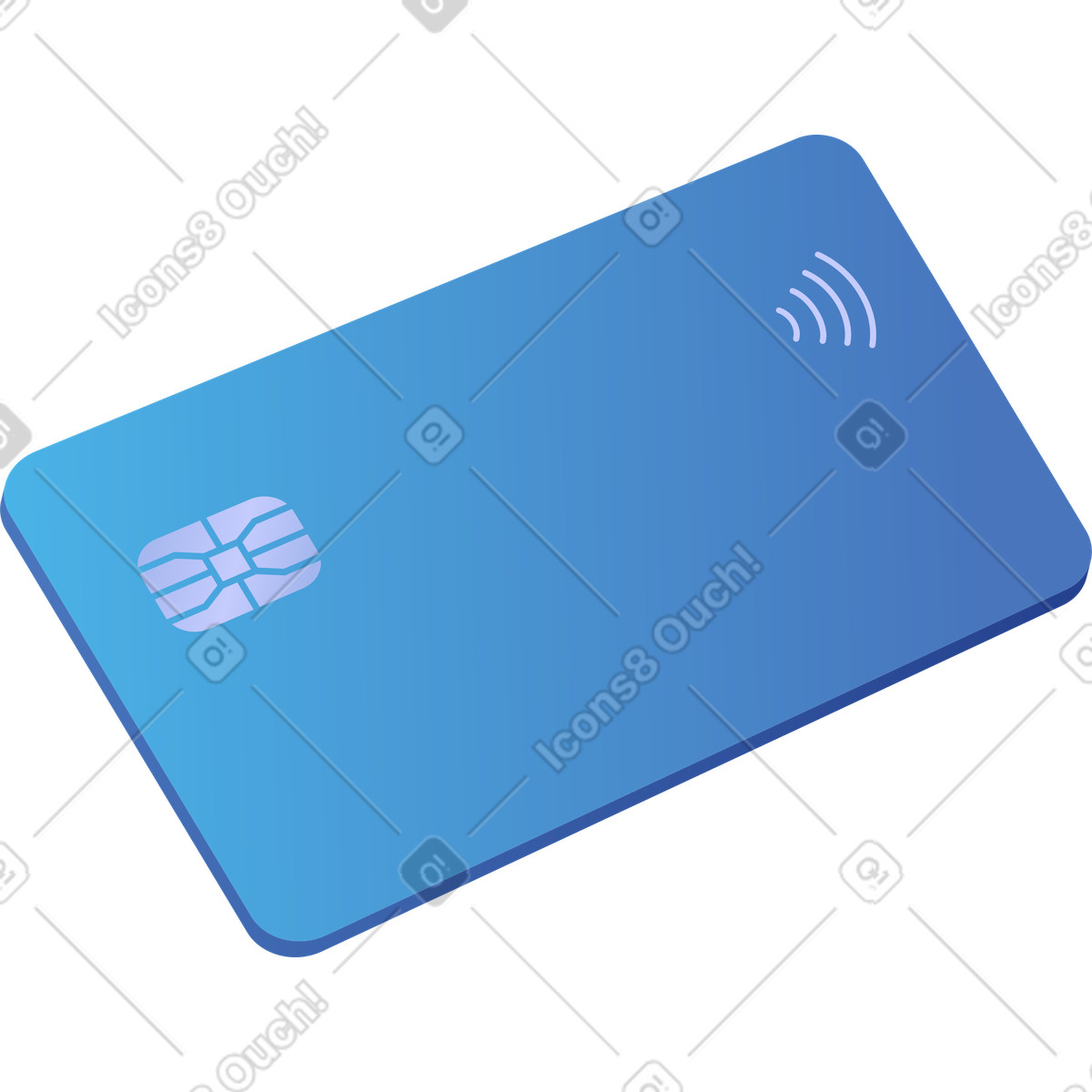 Carta di credito illustrazione in stile Quantum scarica in PNG, SVG