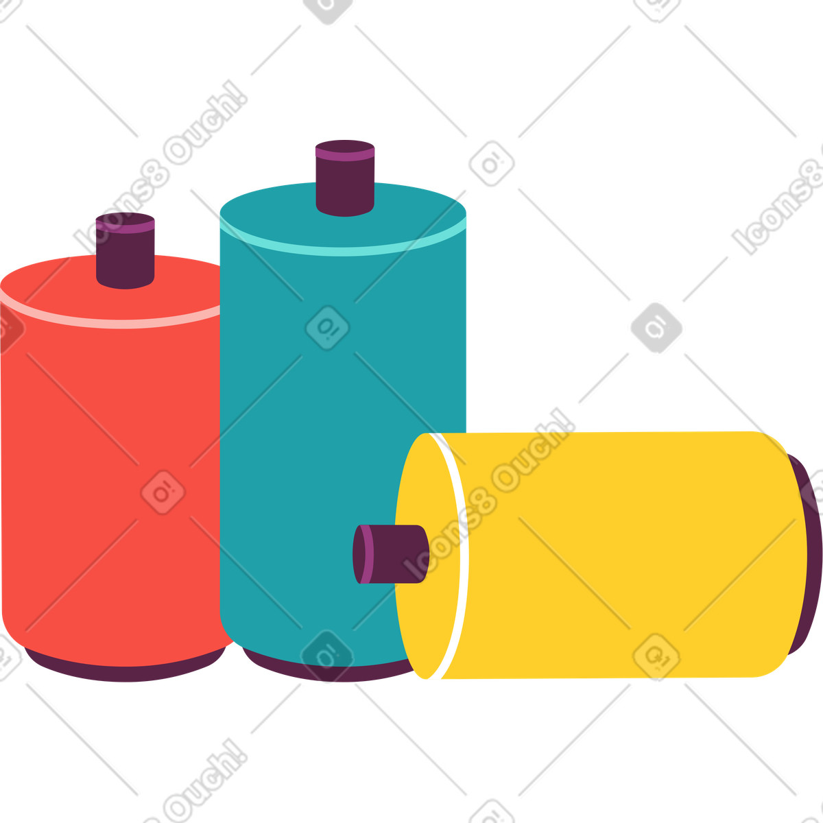 Spray paint can illustration in Sammy style download in PNG, SVG