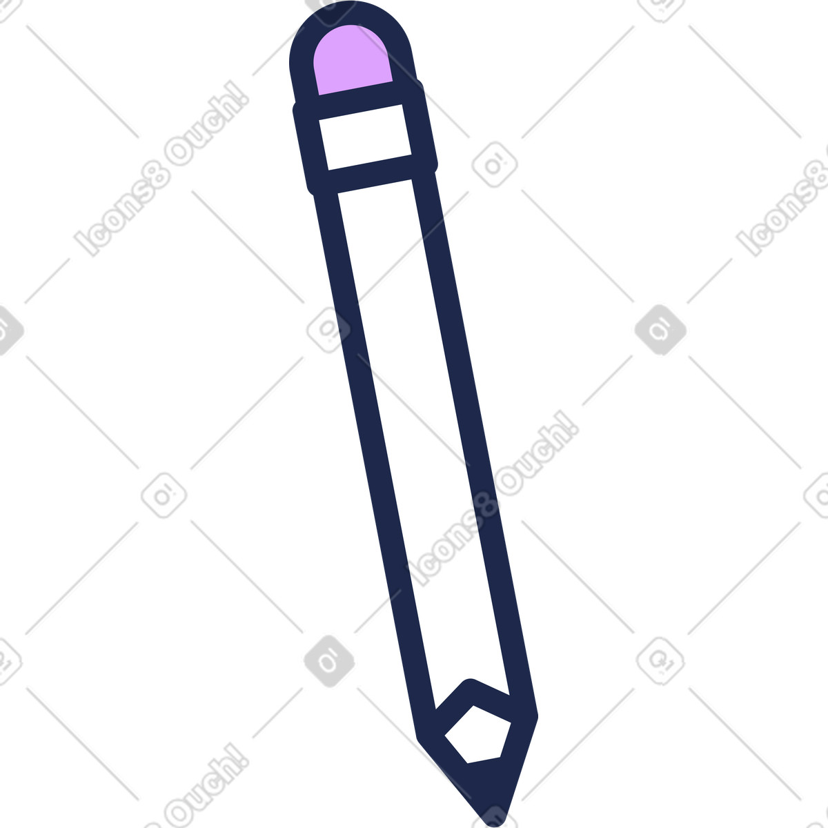 Illustration Crayon dans le style Outline à télécharger aux formats PNG, SVG