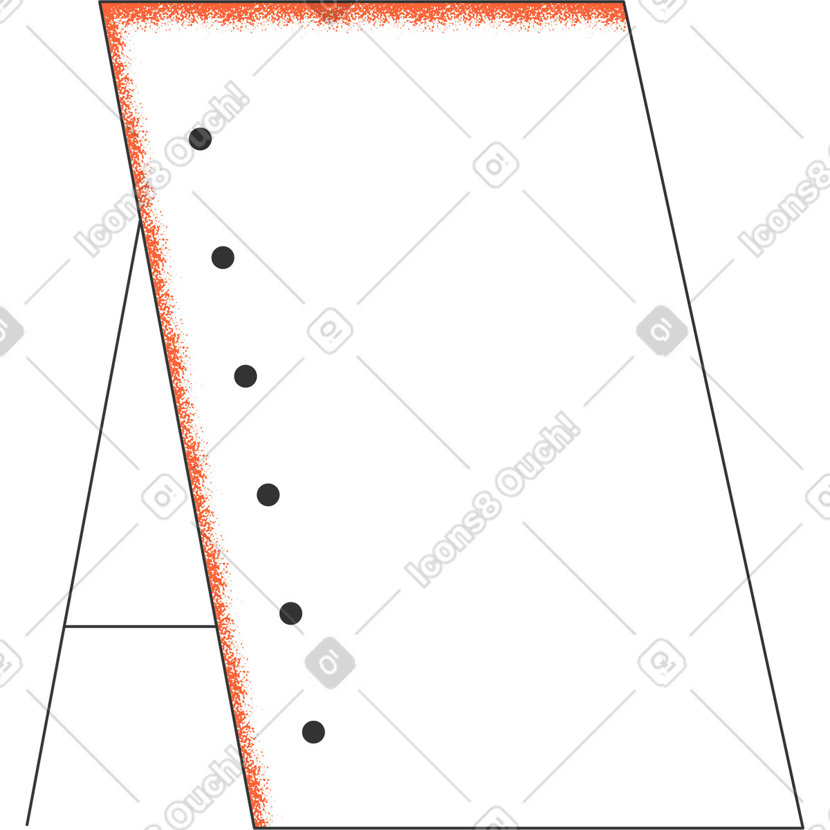 Ilustración Pizarron en estilo Crayon a descargar en PNG y SVG