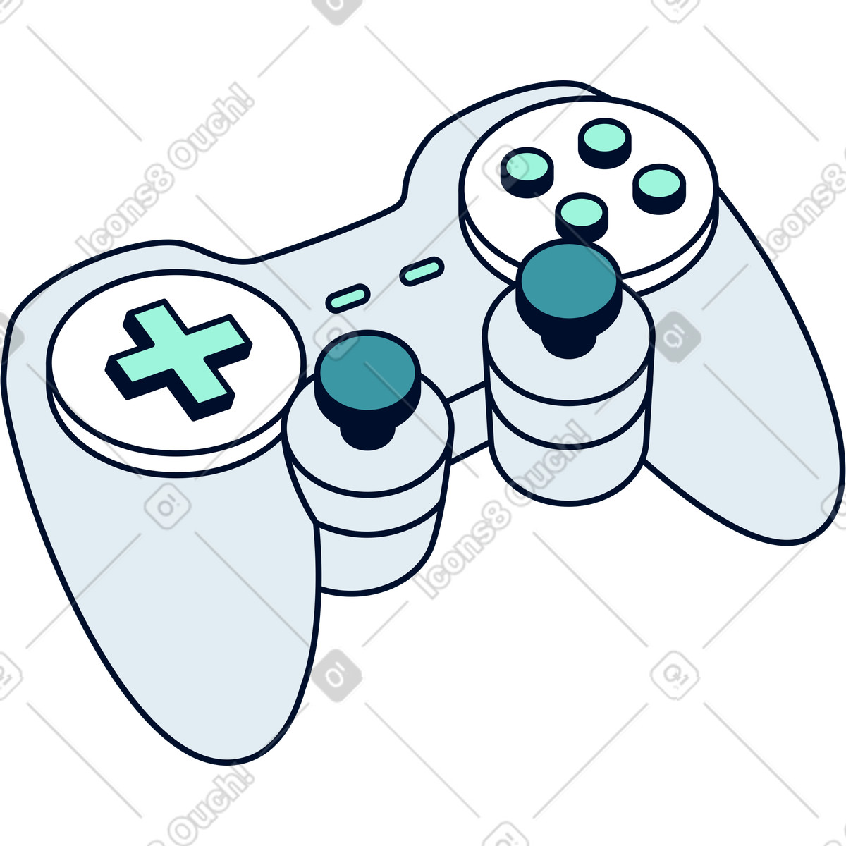 Ilustração de Controle em no estilo Teal para baixar em PNG, SVG