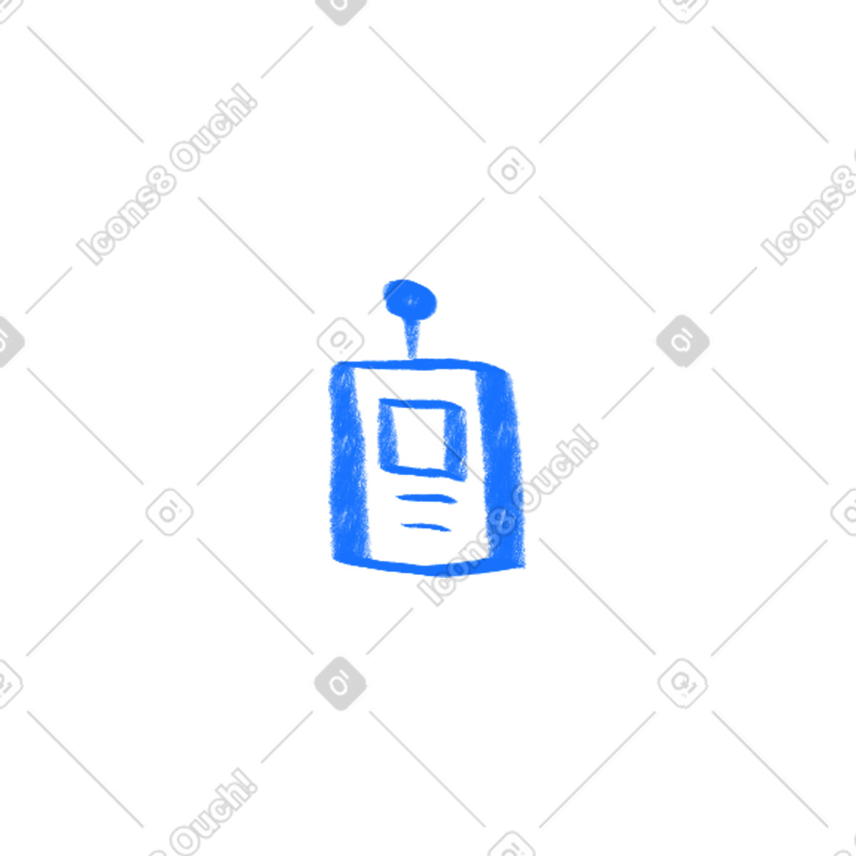 Bonny スタイルの Blue badge のイラストをPNG、SVG形式でダウンロード