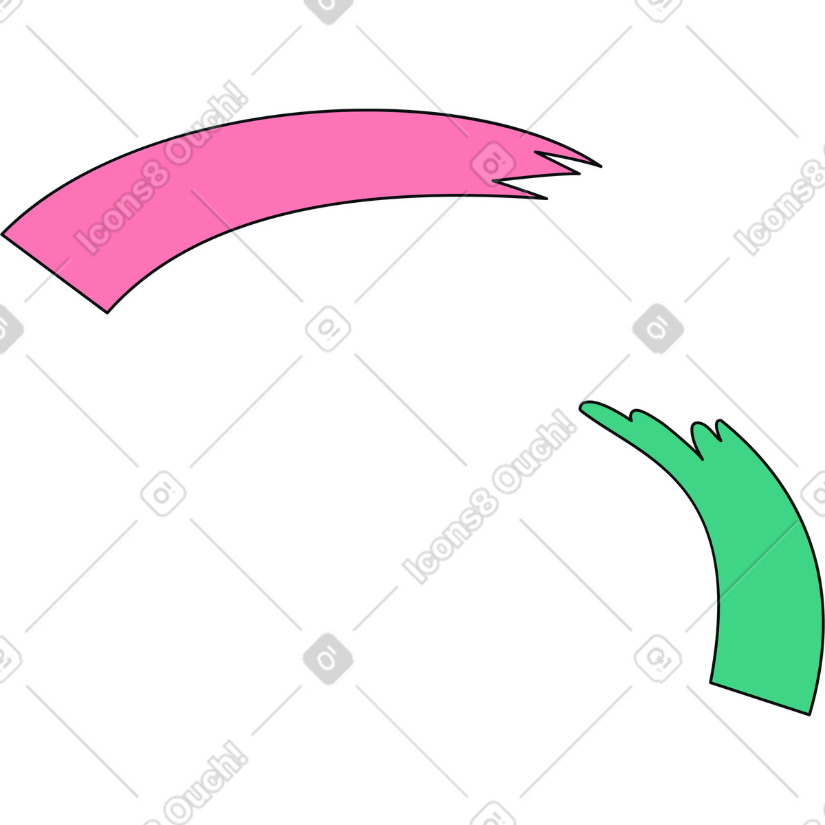 Paint illustration in Teko style download in PNG, SVG