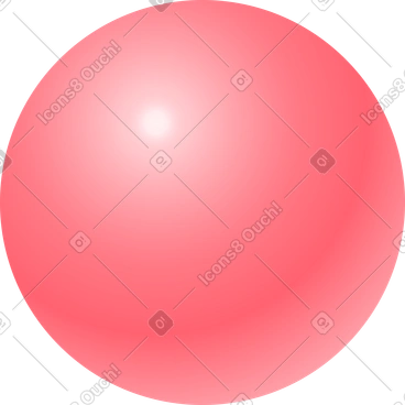 붉은 광택 공 PNG, SVG