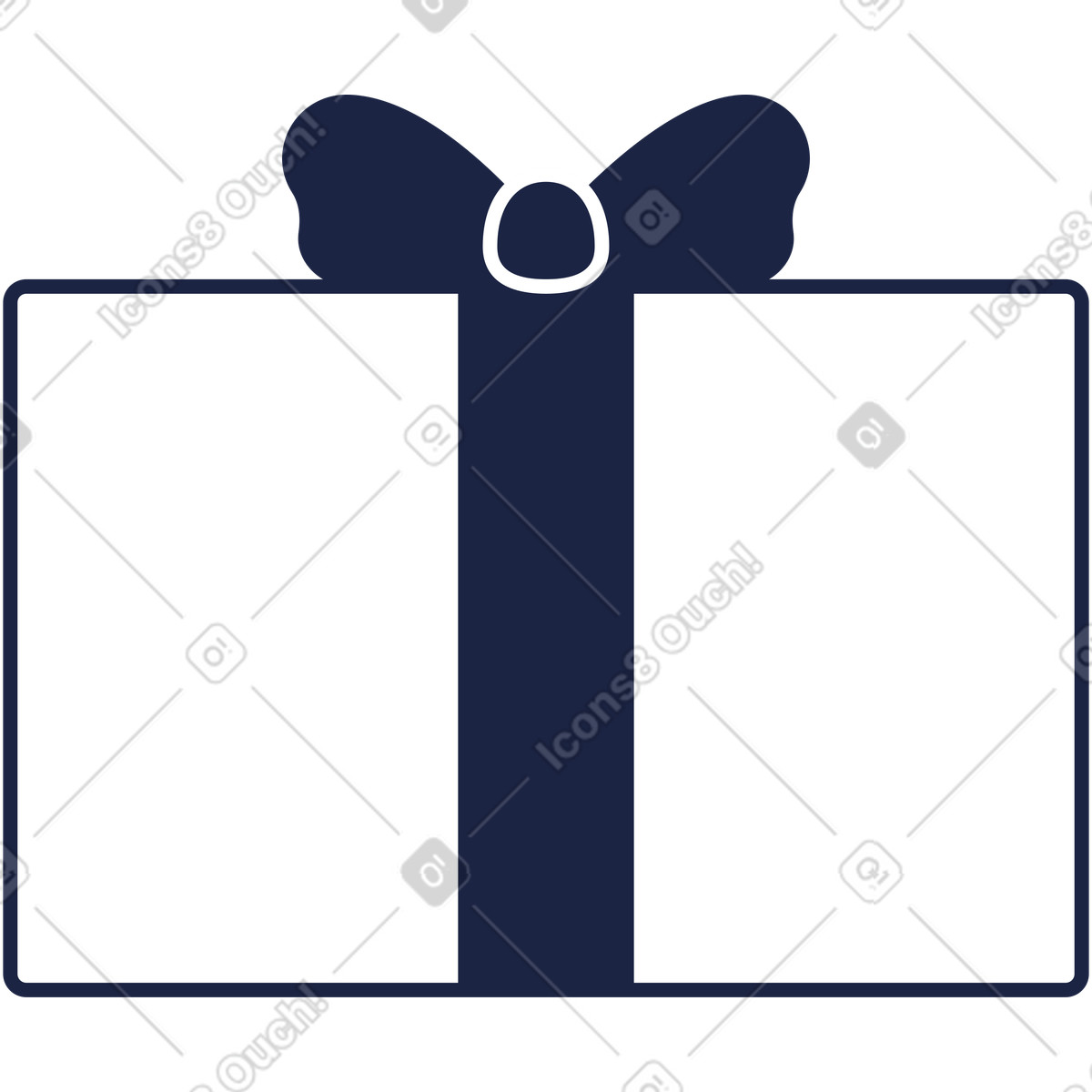 Presente 4 righe illustrazione in stile Urban Line scarica in PNG, SVG