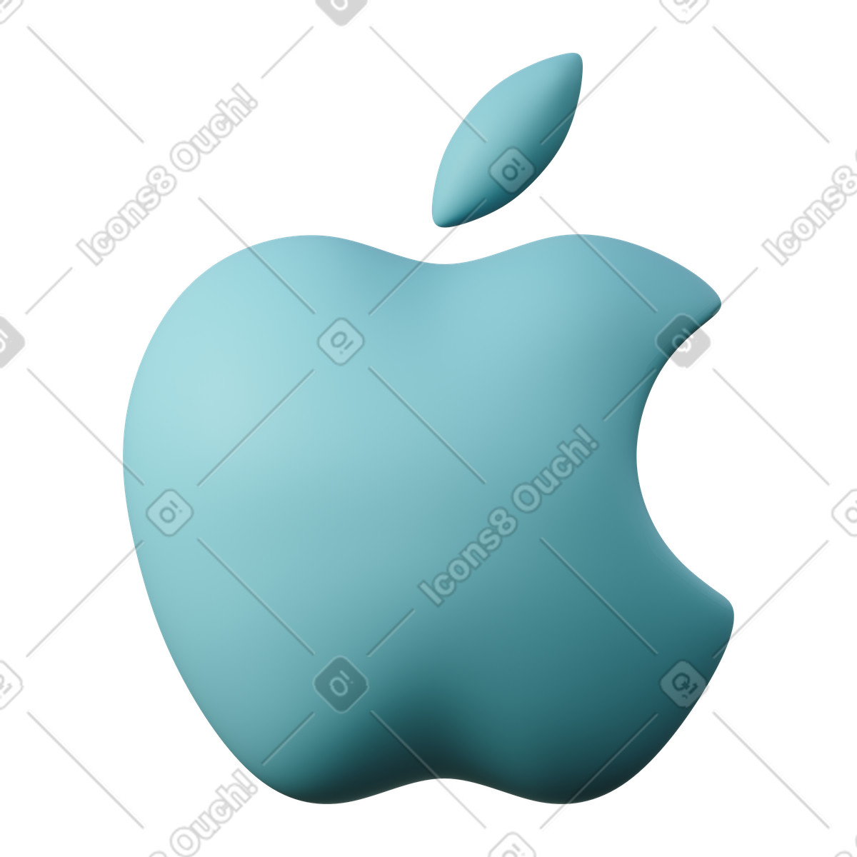 Иллюстрация Apple в стиле 3D Sugary — скачать в форматах PNG, SVG
