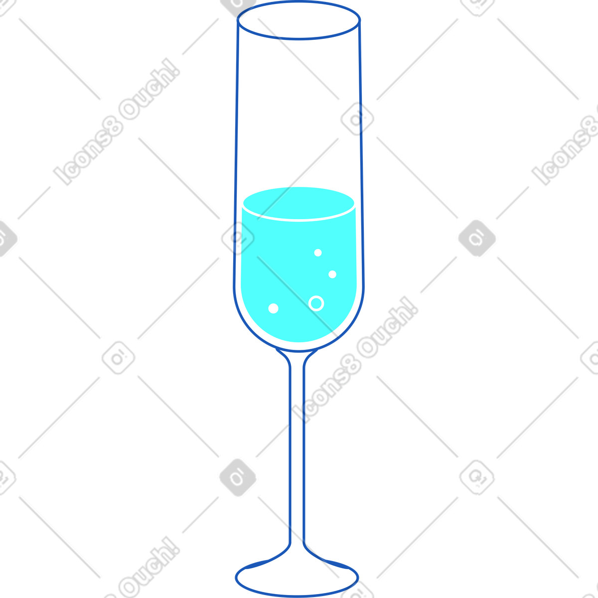 Ilustração de Taça champanhe em no estilo Storyline para baixar em PNG, SVG