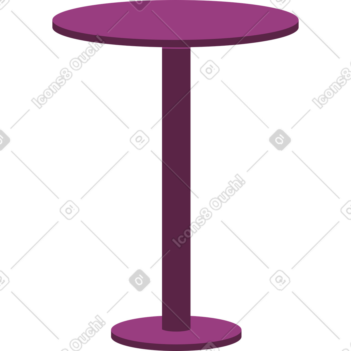 Table illustration in Sammy style download in PNG, SVG
