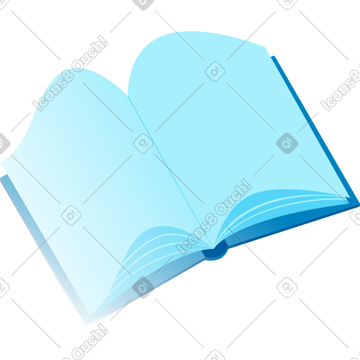Ilustración Libro en estilo Icy a descargar en PNG y SVG