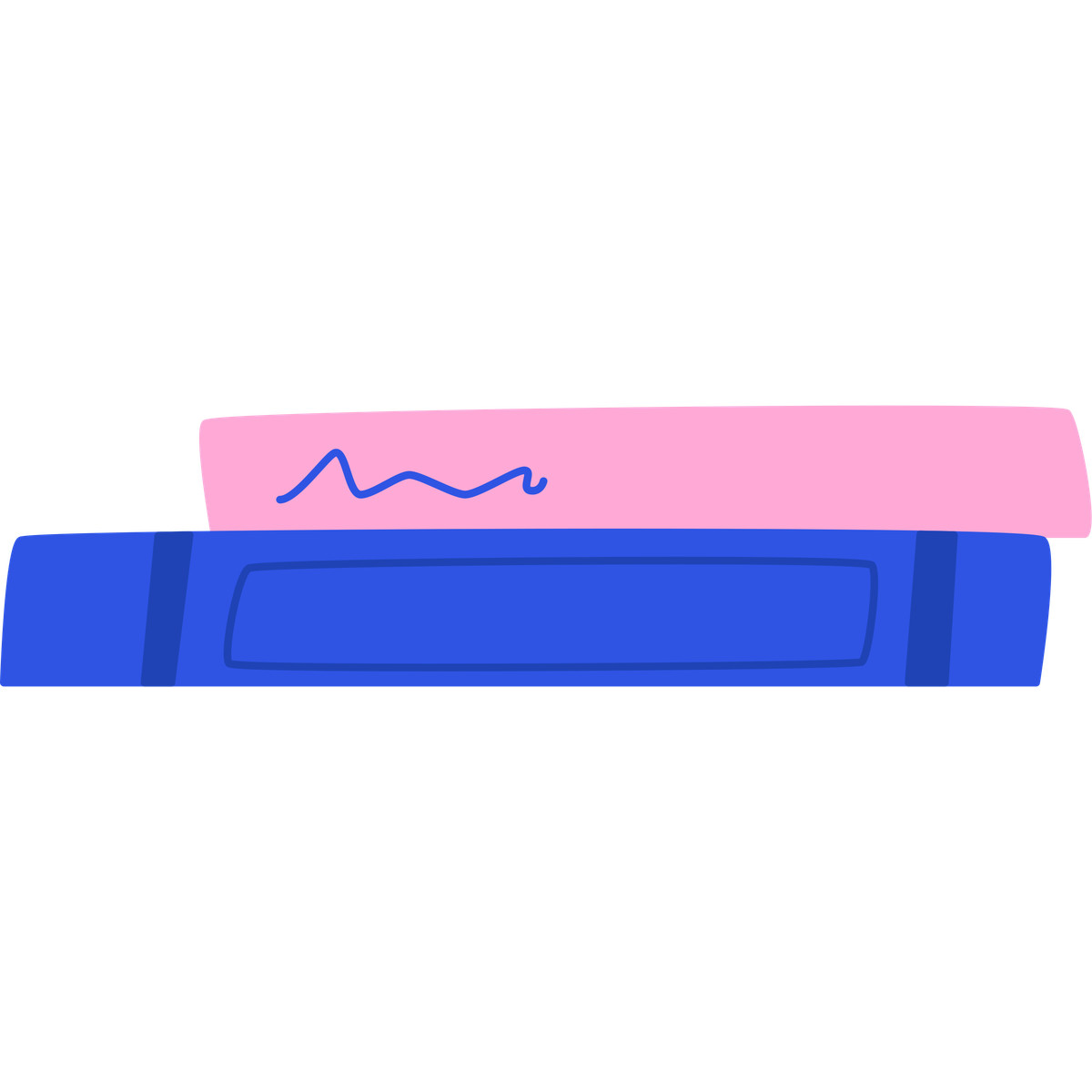 Illustration Folder and book dans le style Bouncy à télécharger aux formats PNG, SVG