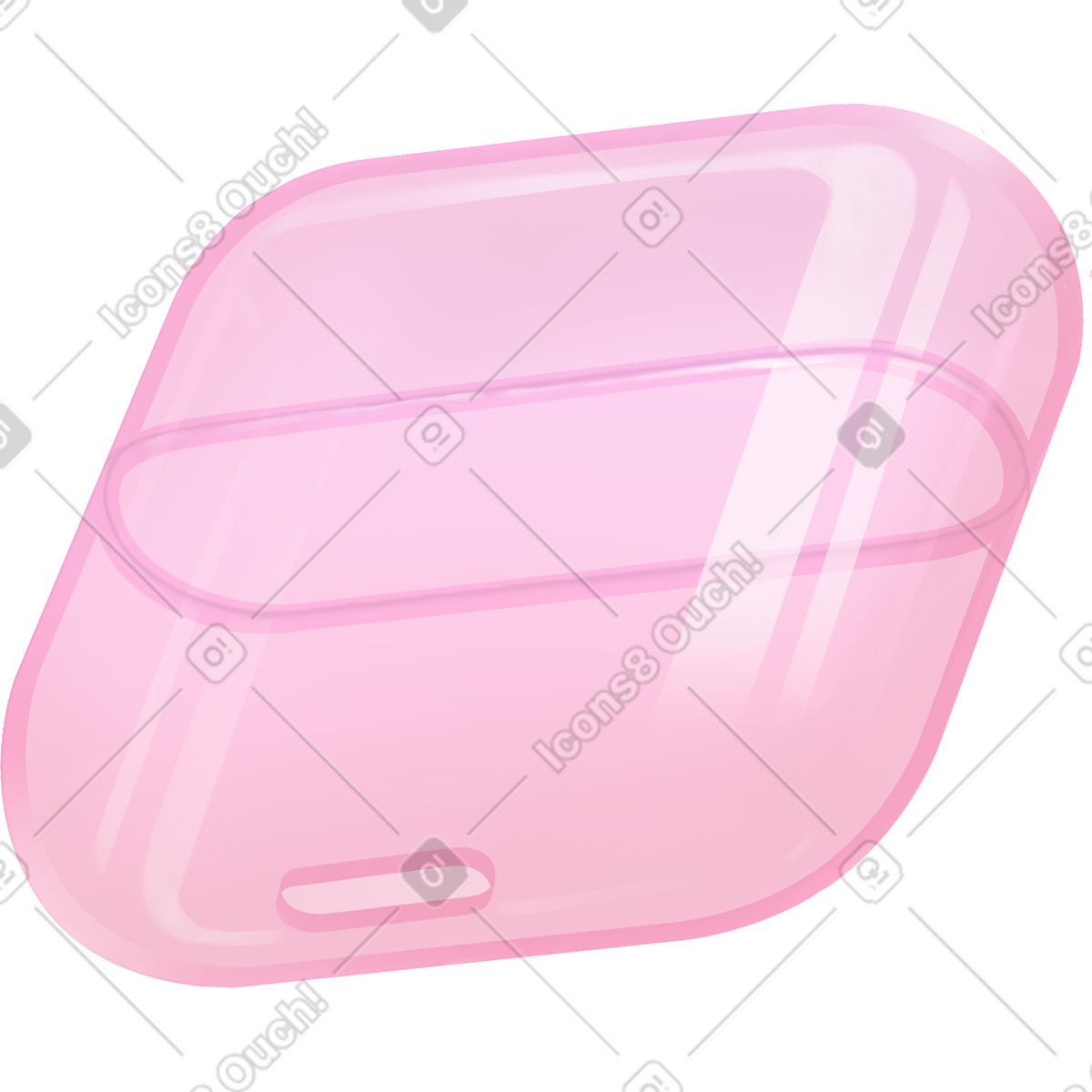 Earbuds case illustration in Props style download in PNG, SVG