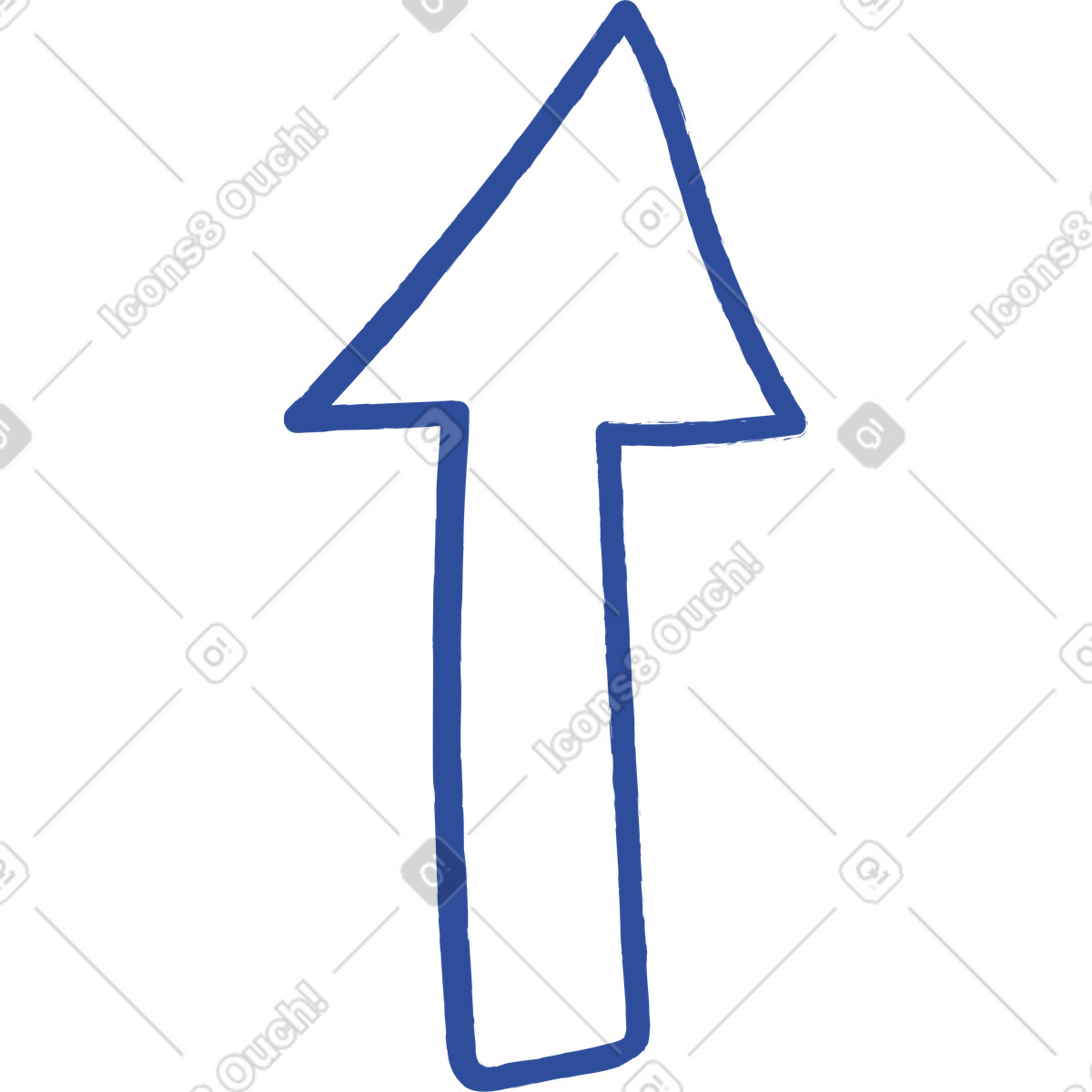 Arrow pointing up-Illustration im Lime-Stil als Download in PNG, SVG