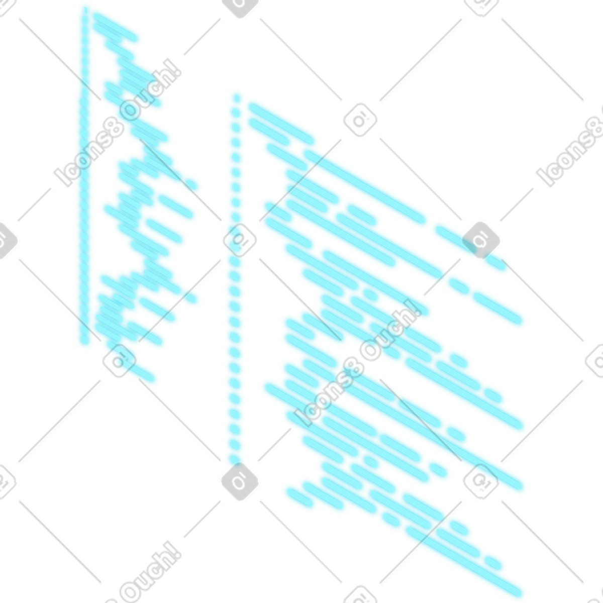Isometric program code  illustration in PNG, SVG