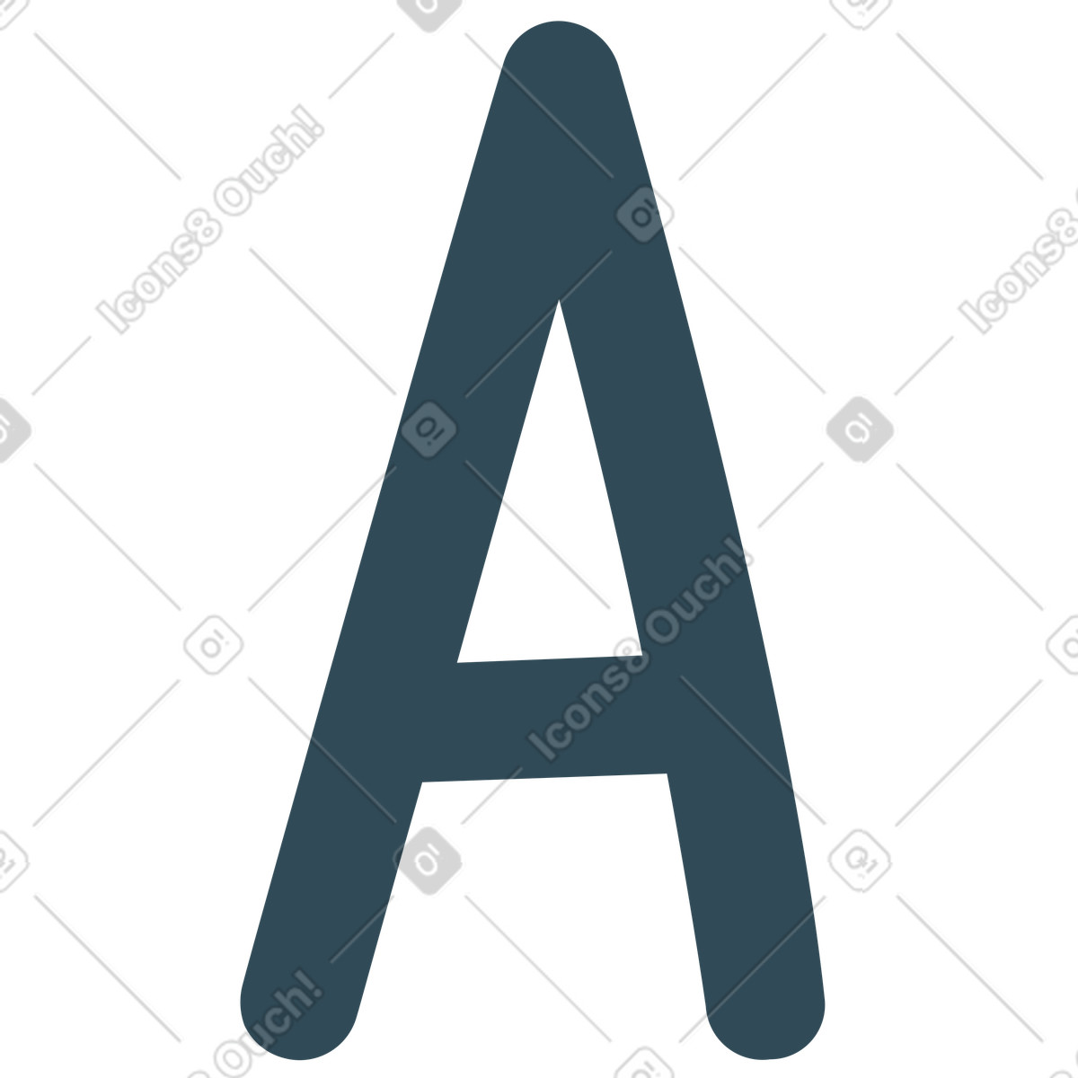 Buchstabe a-Illustration im Kingdom-Stil als Download in PNG, SVG