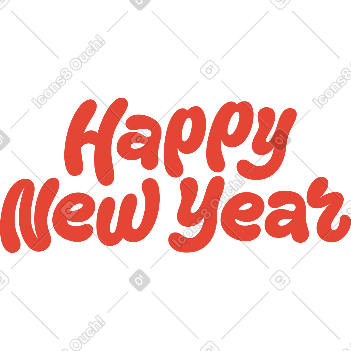Social スタイルの 新年あけましておめでとうございますテキストをレタリングします。 のイラストをPNG、SVG形式でダウンロード