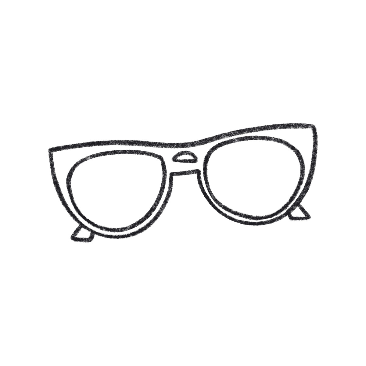 Glasses-Illustration im Bonbon Line-Stil als Download in PNG, SVG