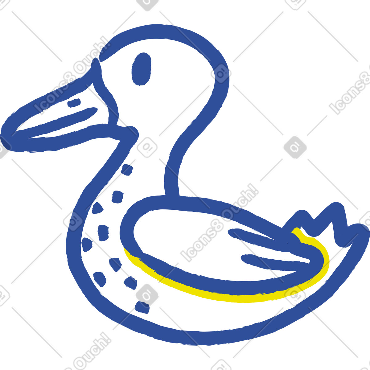 Illustration Canard dans le style Lime à télécharger aux formats PNG, SVG