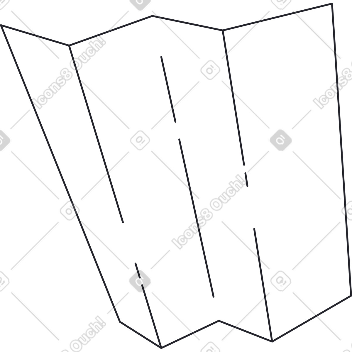 Ilustração de Mapa em no estilo Boba para baixar em PNG, SVG
