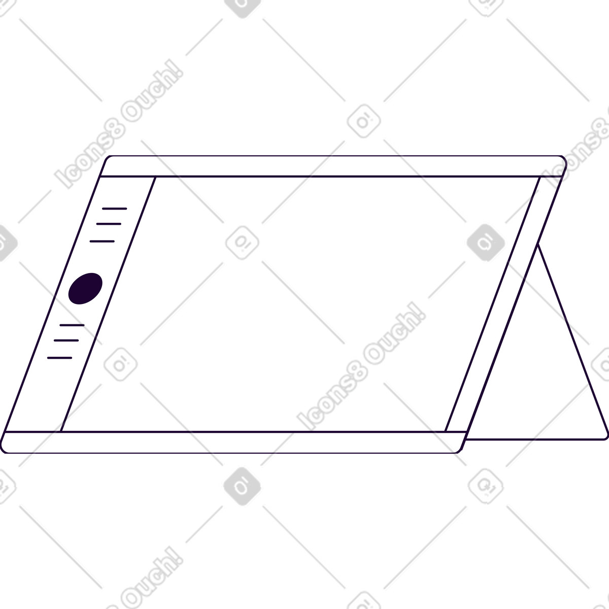 Tavoletta per disegnare illustrazione in stile Martina scarica in PNG, SVG