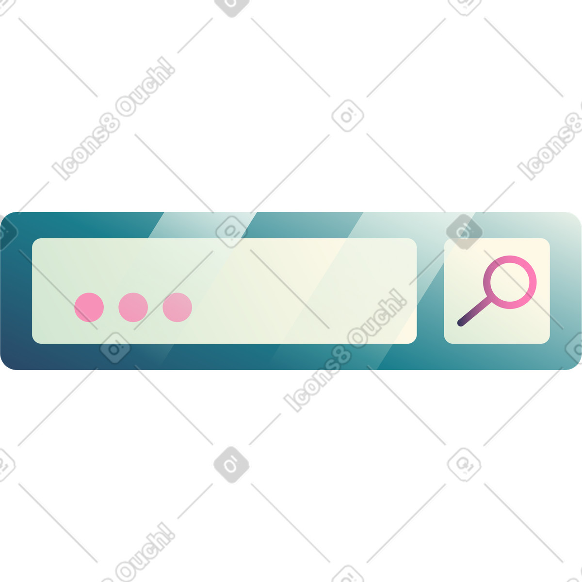 Search tool bar illustration in Beam style download in PNG, SVG
