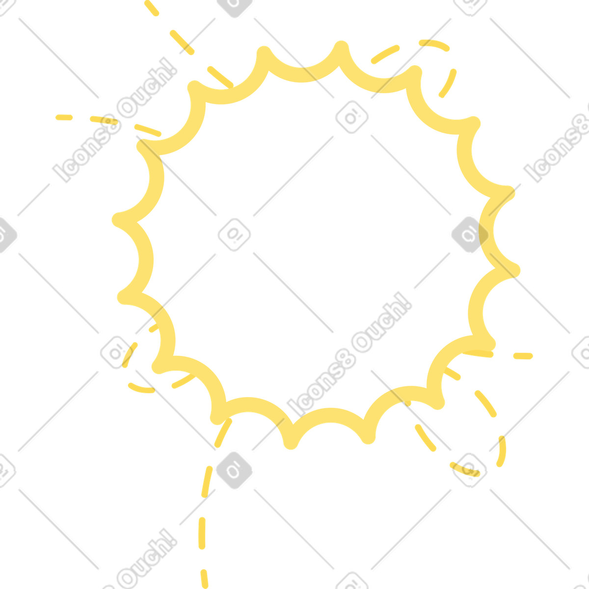Blop illustrazione in stile Marginalia scarica in PNG, SVG