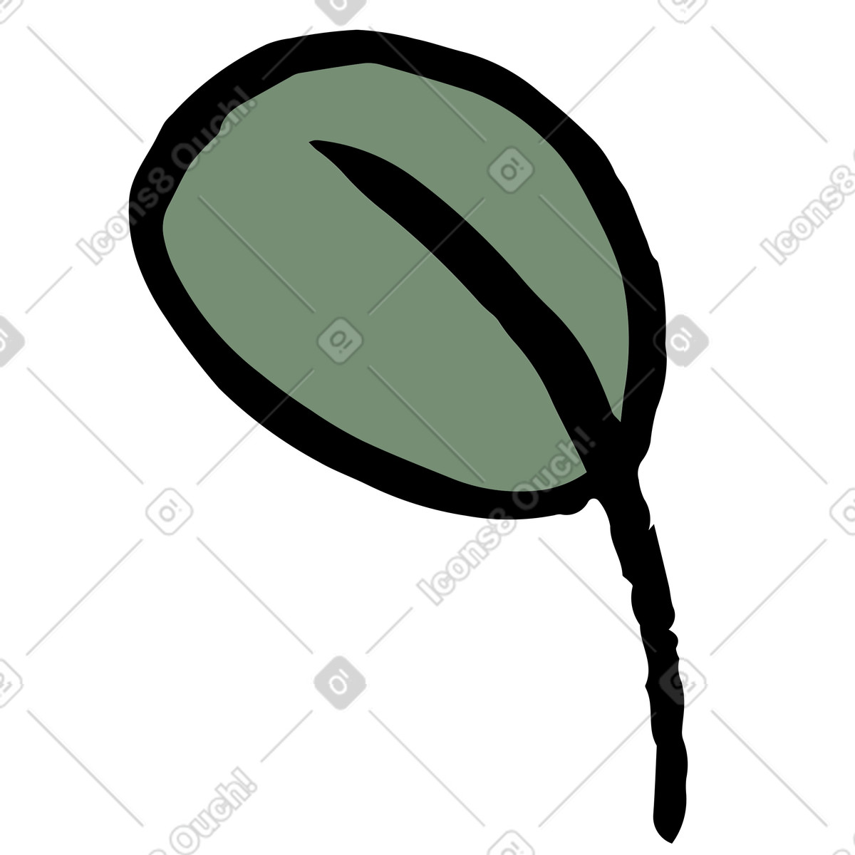 Scandi 스타일의 잎 일러스트레이션 PNG, SVG 다운로드